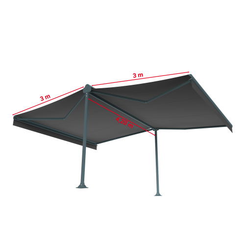 Store banne double-pente DRAGOSTE 4,20 x 3,00m Maison Cros Stores - 18 2