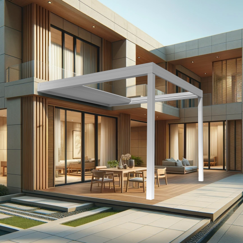 Pergola rétractable LASKA 3,50 x 3,015m Motorisé à Télécommande Maison Cros Stores - 3