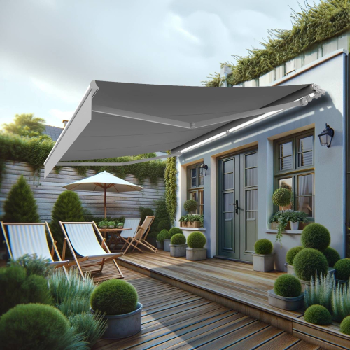 Store banne monobloc MEILE  4,20 x 3,00m Maison Cros Stores - 3