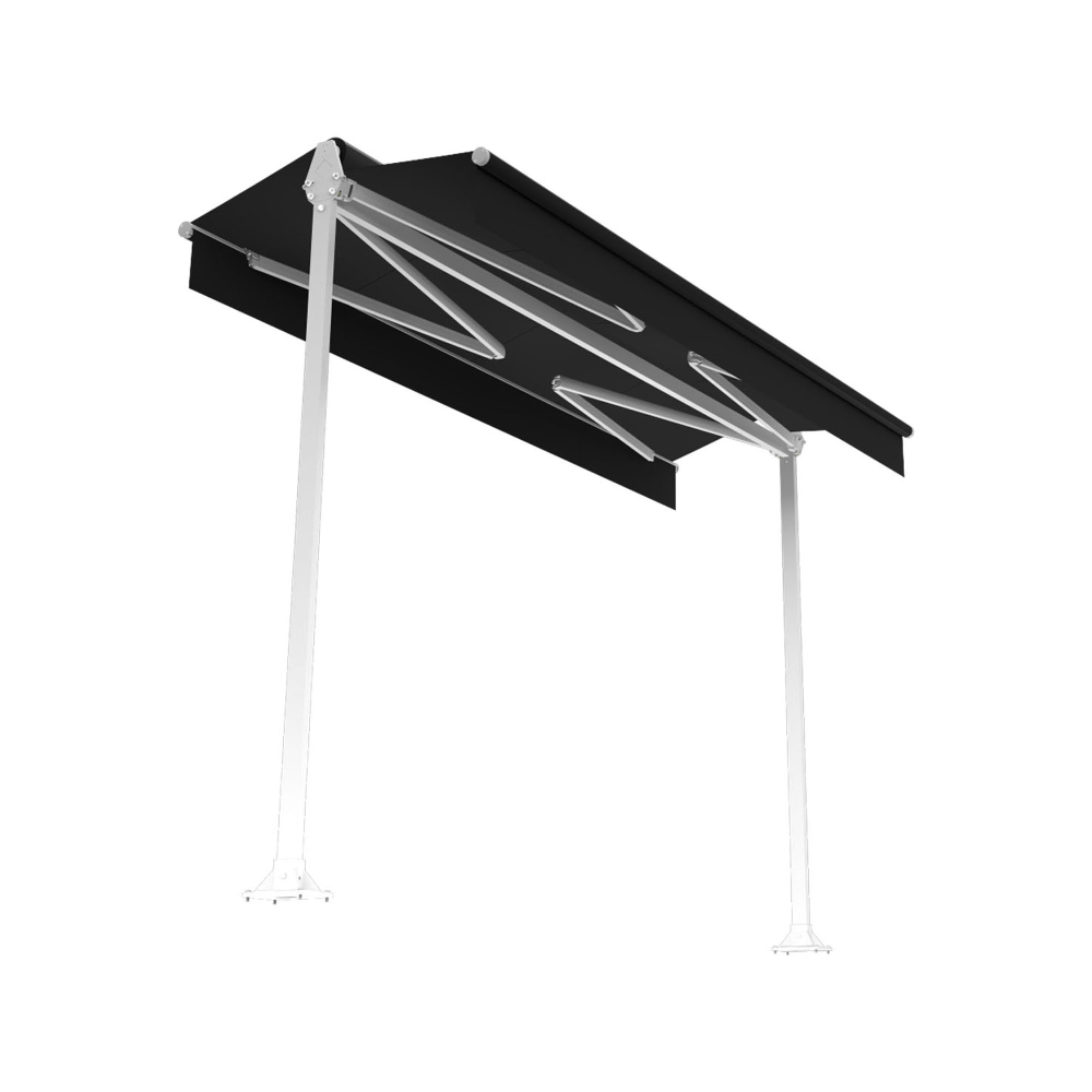 Store banne double-pente ZOLA 4,80m x 2,50m x 2 Maison Cros Stores - 15