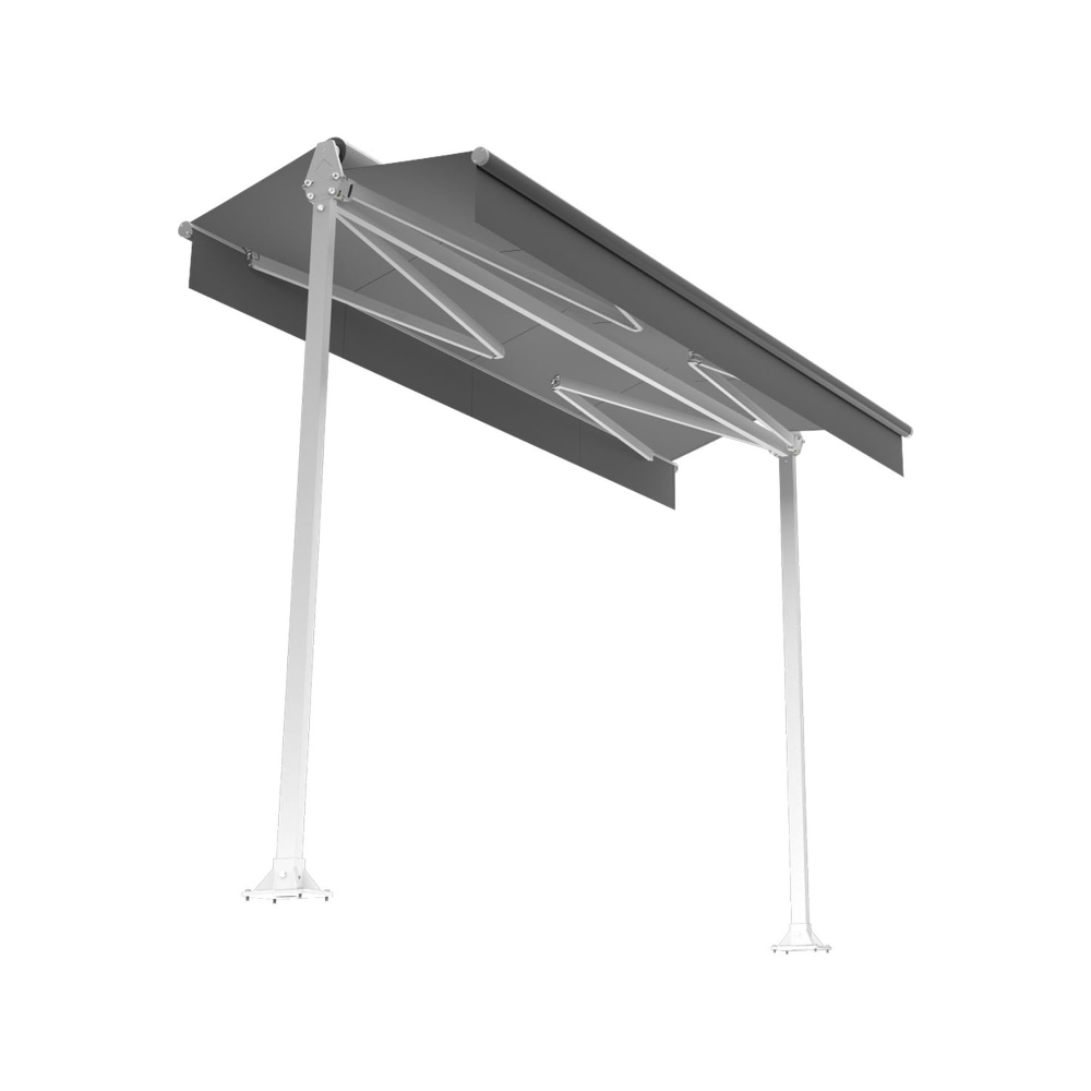 Store banne double-pente ZOLA 4,80m x 2,50m x 2 Maison Cros Stores - 11