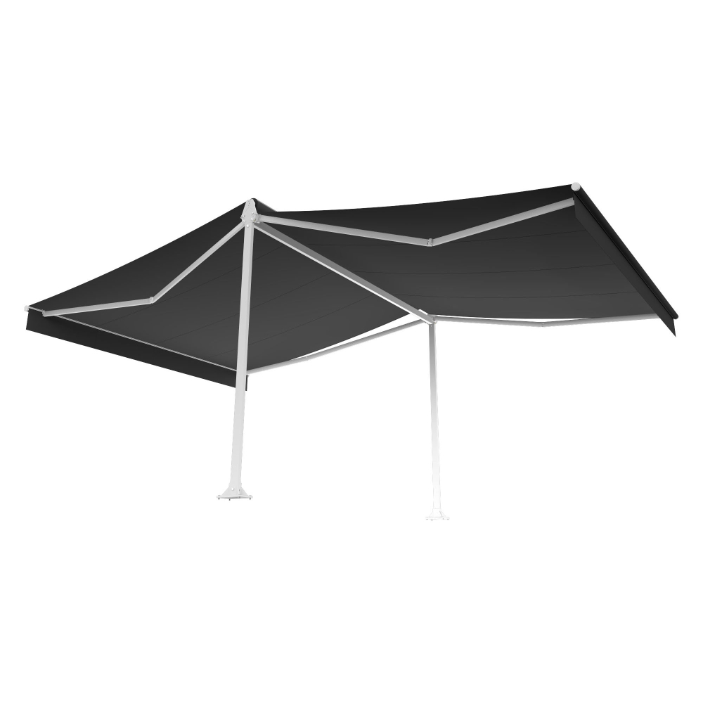 Store banne double-pente ZOLA 4,80m x 2,50m x 2 Maison Cros Stores - 14