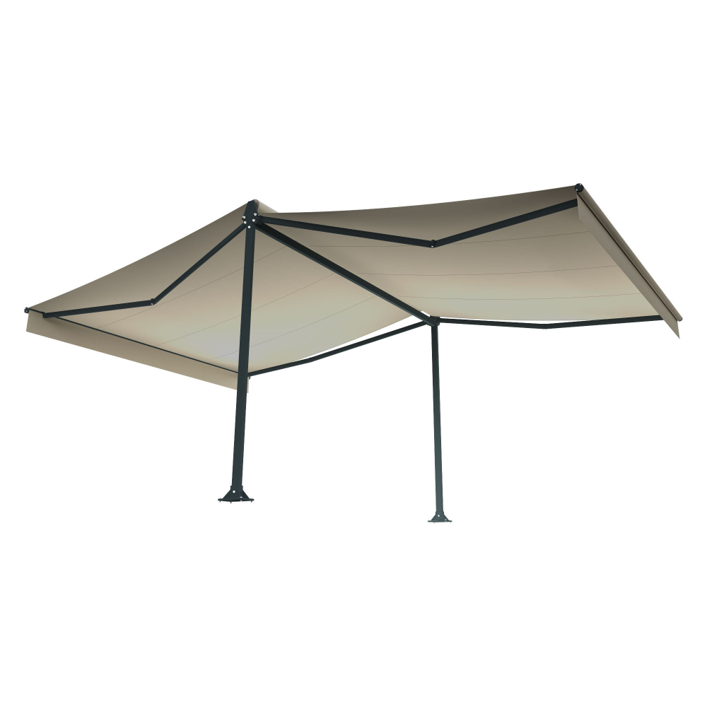 Store banne double-pente ZOLA 4,80m x 2,50m x 2 Maison Cros Stores - 18